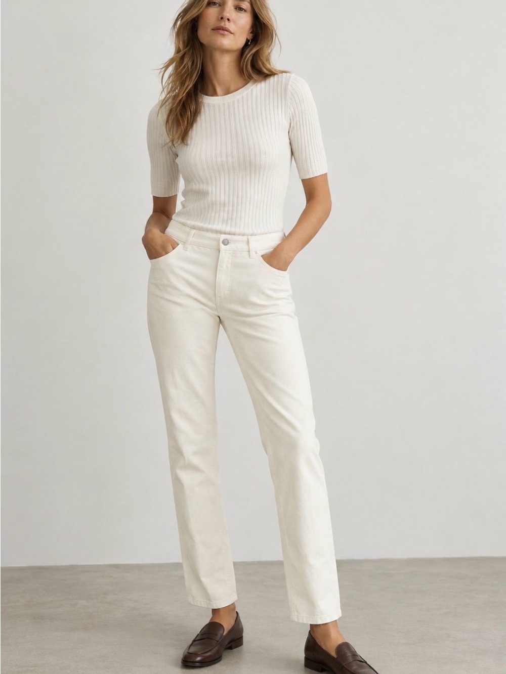 Lafayette 148 NY Reeve High waist Ankle Straight Leg